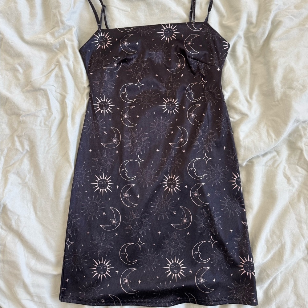 Urban Outfitters Black with gold sun and stars size XS